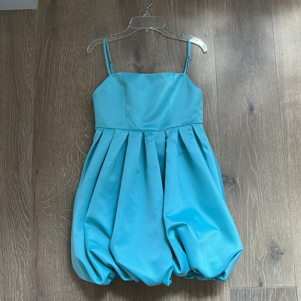 teal formal dress